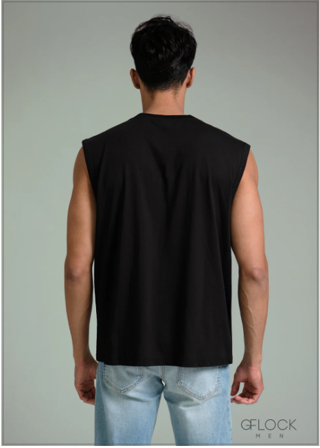 Cut Sleeve T-Shirt - 100126